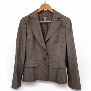 Ann Taylor Wool & Cashmere Blend Blazer Womens Size 6 Structured Blazer
